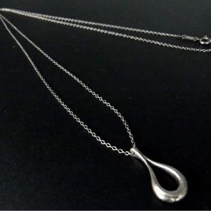 TIFFANY & Co Tiffany Elsa Peretti Open Teardrop SV925 Necklace